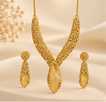 Egyptian Design 22k Women Gold Necklace